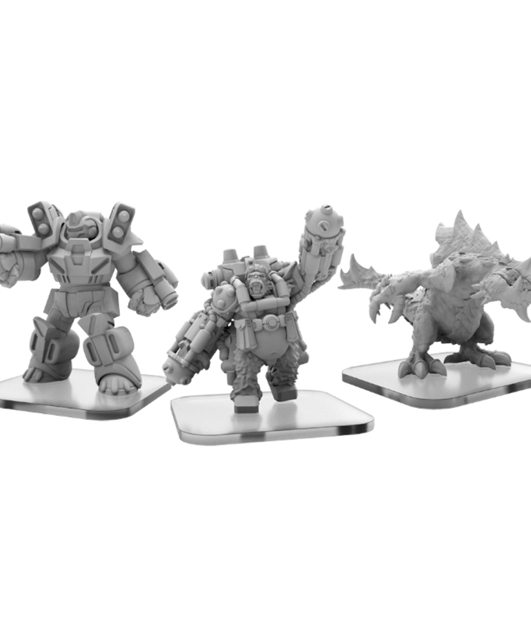 Privateer Press - PIP Monsterpocalypse - Protectors - Carnidon, Exo-Armor, & Assault Ape - Alternate Elite Units