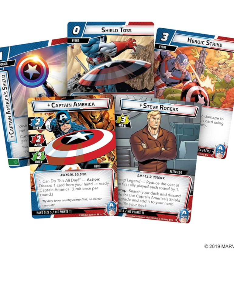 Fantasy Flight Games - FFG Marvel Champions: The Card Game - Captain America - Hero Pack