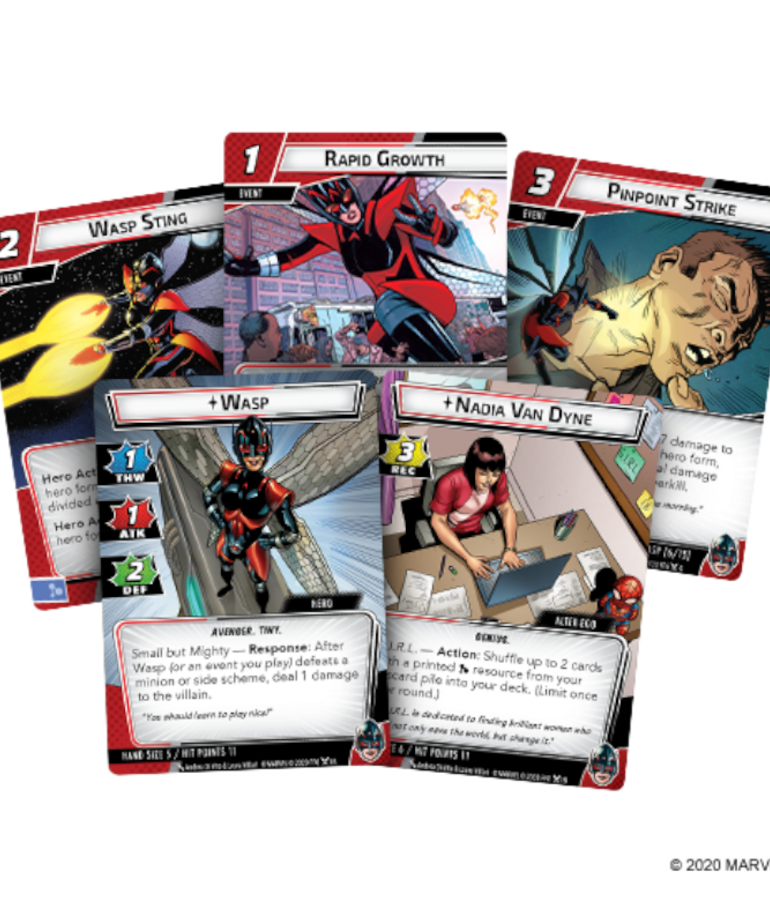 Fantasy Flight Games - FFG Marvel Champions: The Card Game - Wasp - Hero Pack