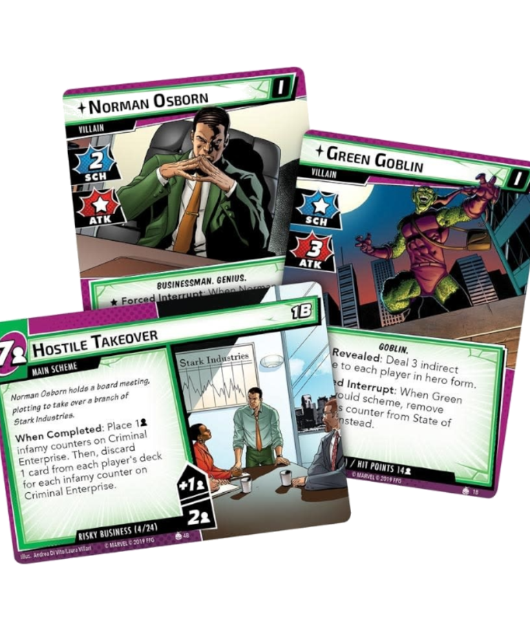 Fantasy Flight Games - FFG Marvel Champions: The Card Game - The Green Goblin - Scenario Pack
