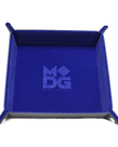 Metallic Dice Games - LIC Metallic Dice Games: Tray - Folding 10x10 -  Velvet - Blue