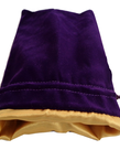 Metallic Dice Games - LIC Metallic Dice Games - Dice Bag - 6x8 - Purple Velvet w/ Gold Satin