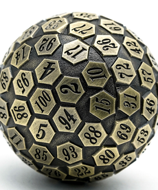 Gameopolis Dice - UDI D100 - Plated Ancient Metal - Bronze