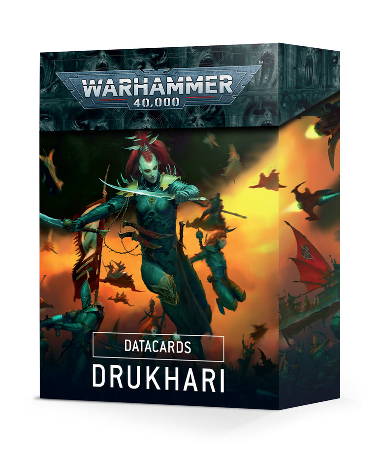 Games Workshop - GAW Warhammer 40K - Datacards - Drukhari