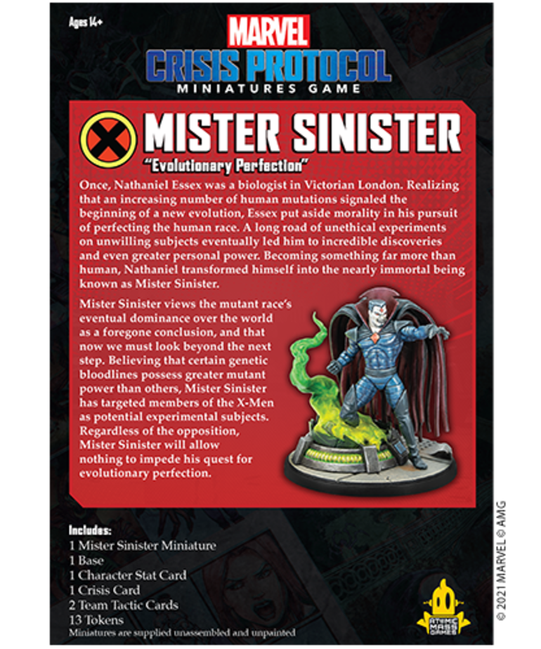 Atomic Mass Games - AMG Marvel: Crisis Protocol - Mr. Sinister - Character Pack