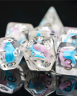 Gameopolis Dice - UDI Gameopolis Dice - Polyhedral 7-Die Set -  Cotton Candy - Pink, White & Blue