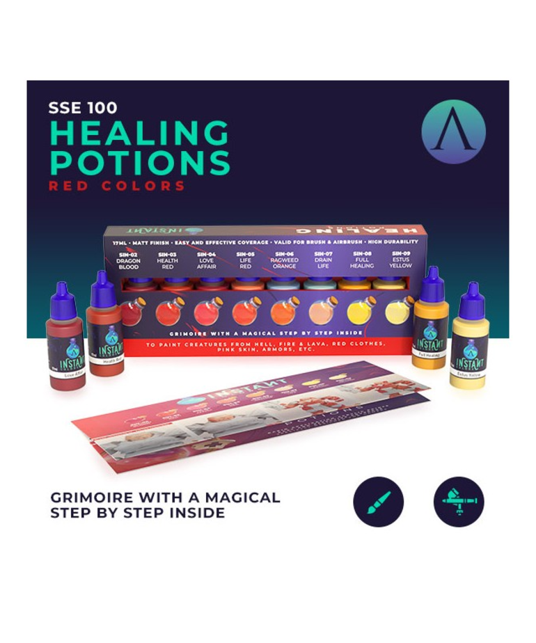 Scale 75 Instant Colors Healing Potions Red Colors Discount Games Inc