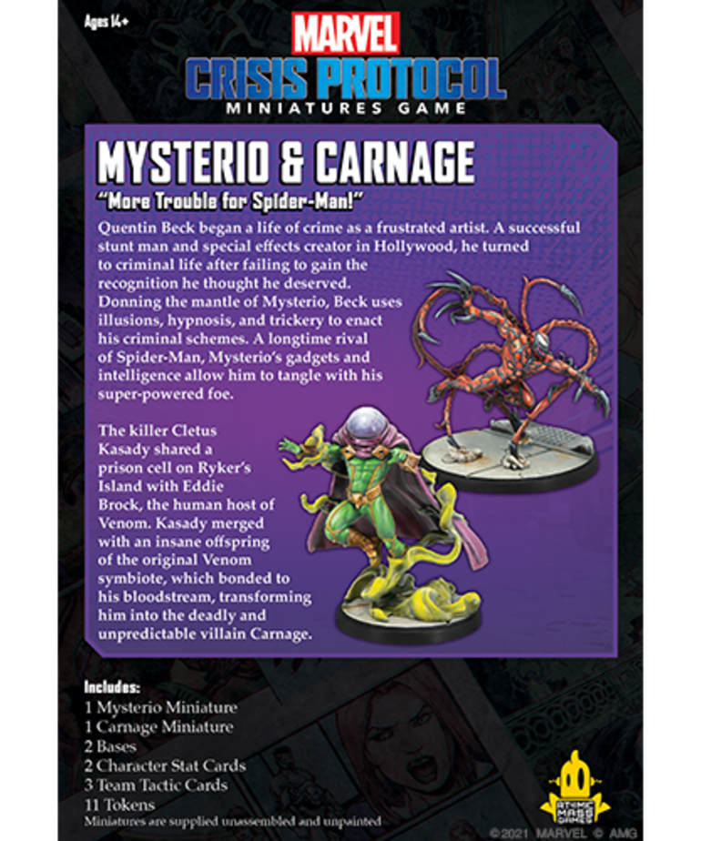 Atomic Mass Games - AMG Marvel: Crisis Protocol - Mysterio & Carnage
