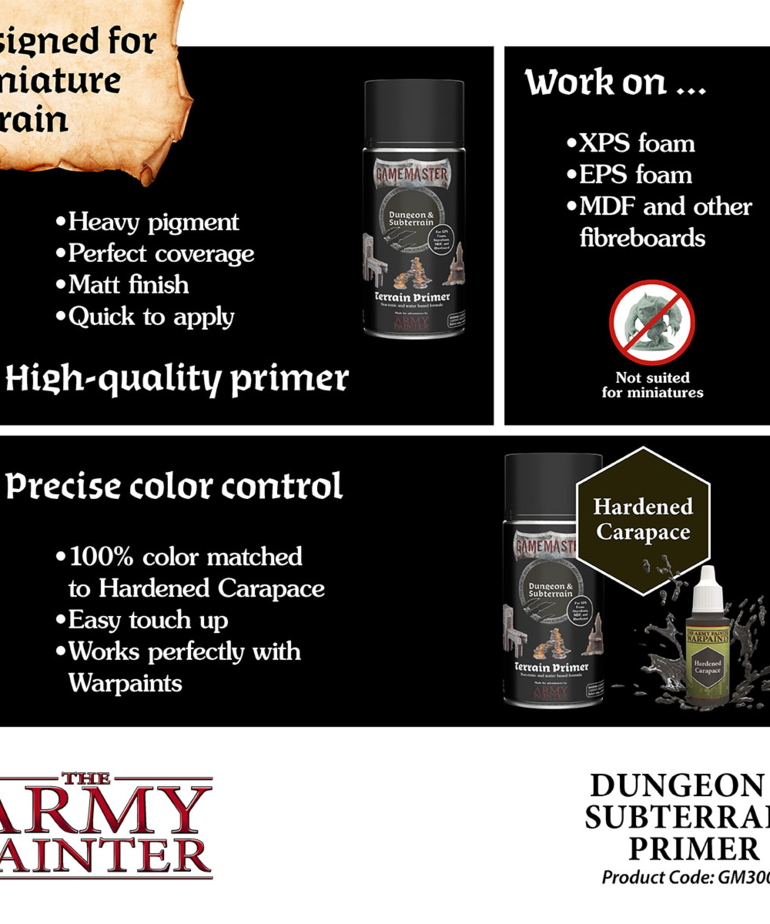 The Army Painter - AMY The Army Painter: Gamemaster: Terrain Primer - Dungeon & Subterrain