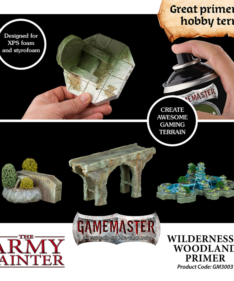 The Army Painter - AMY The Army Painter: Gamemaster - Terrain Primer - Wildnerness & Woodland