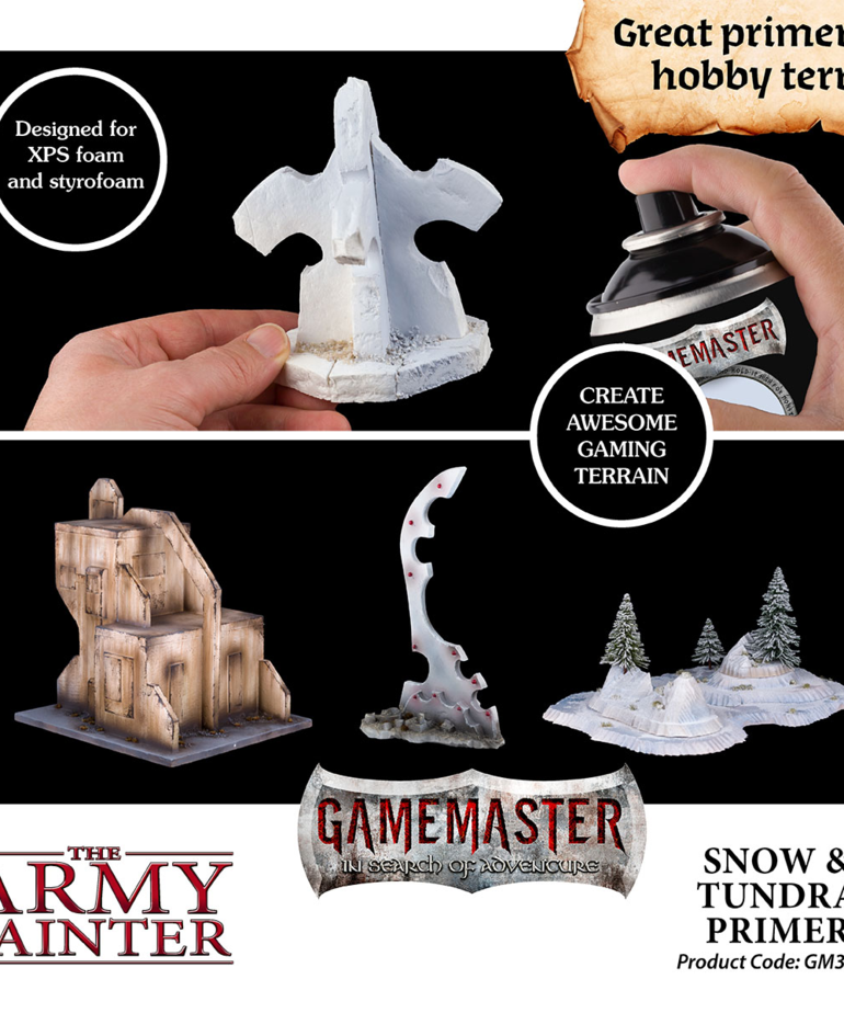 The Army Painter - AMY The Army Painter: Gamemaster - Terrain Primer - Snow & Tundra