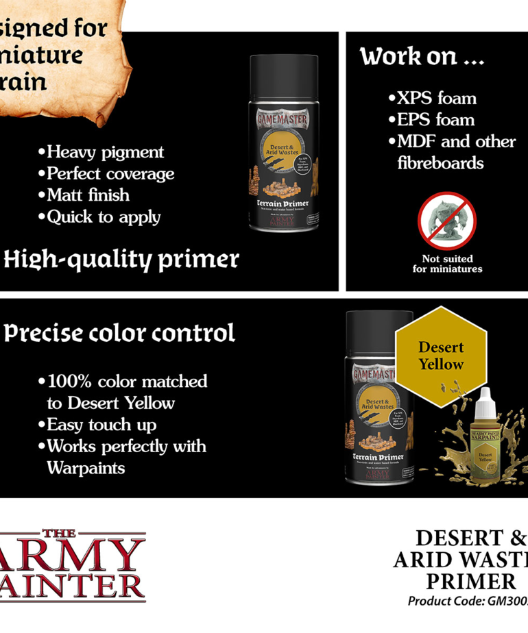 The Army Painter - AMY The Army Painter: Gamemaster - Terrain Primer - Desert & Arid Wastes