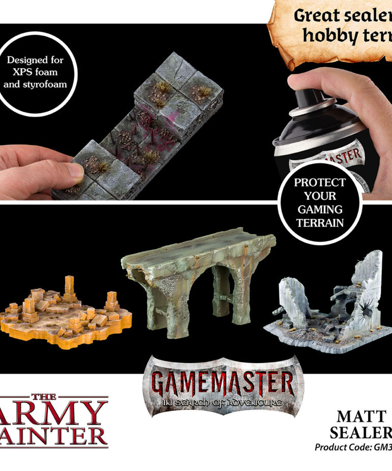 The Army Painter - AMY The Army Painter : Gamemaster - Terrain Primer - Matte Sealer