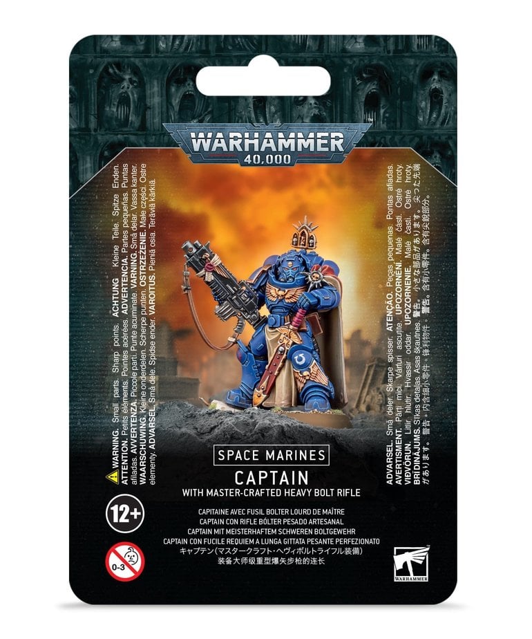 Games Workshop - GAW Warhammer 40K - Space Marines - Captain w/ Master-Crafted Heavy Bolt Rifle
