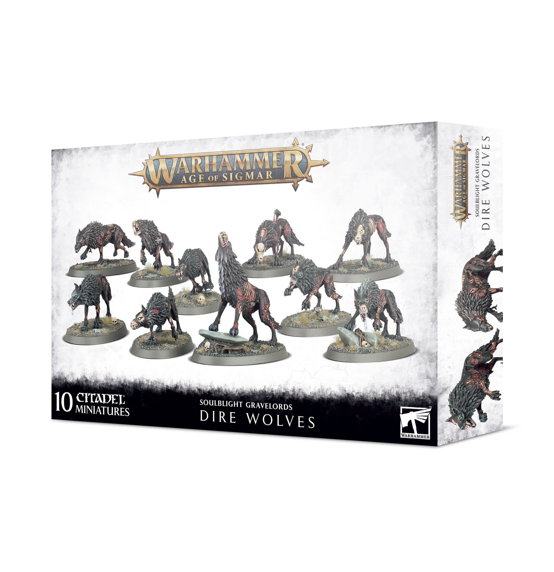 Warhammer Age of Sigmar Soulblight Gravelords Dire Wolves Discount Games Inc