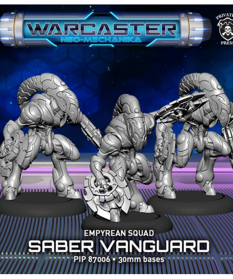 Privateer Press - PIP Warcaster: Neo-Mechanika - Empyrean - Saber Vanguard - 3 Model Squad
