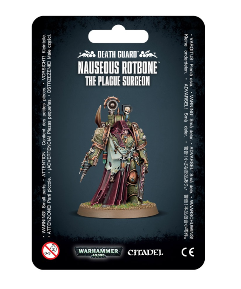 Games Workshop - GAW Warhammer 40K - Death Guard - Nauseous Rotbone, the Plague Surgeon