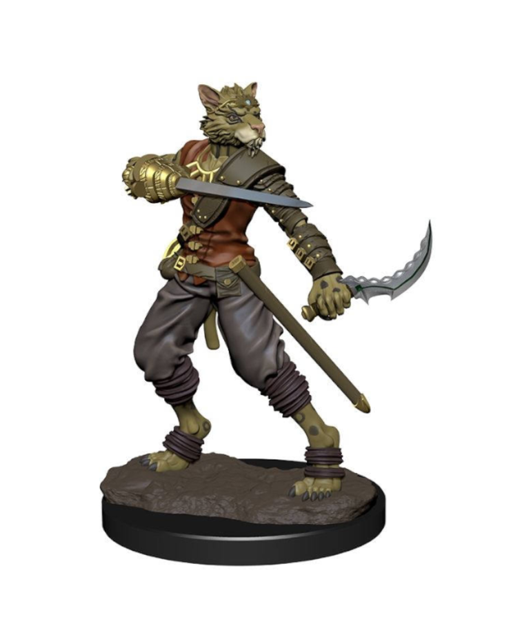 WizKids - WZK D&D: Icons of the Realms - Premium Painted Figures - Wave 6 - Male Tabaxi Rogue