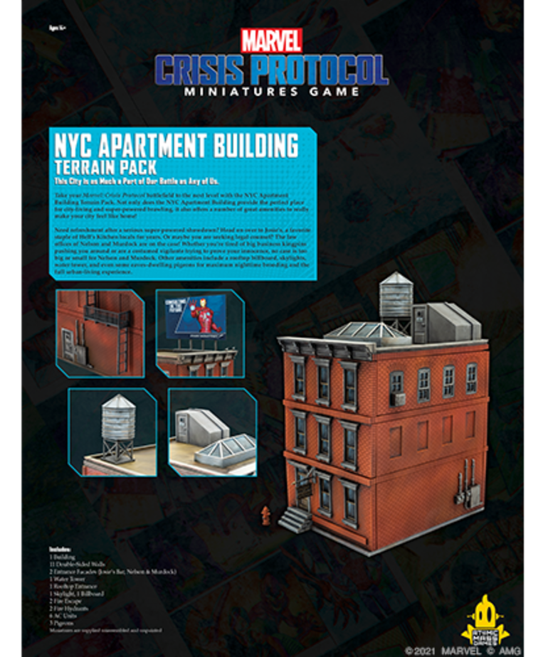 Atomic Mass Games - AMG Marvel: Crisis Protocol - NYC Apartment Building Terrain