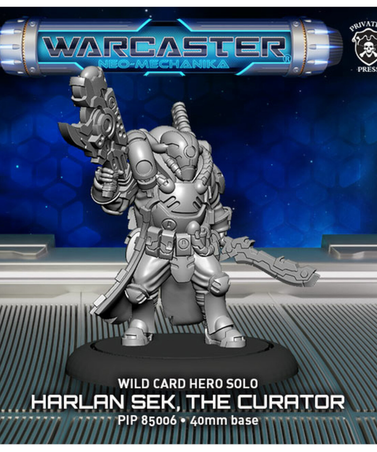 Privateer Press - PIP Warcaster: Neo-Mechanika - Wild Cards - Harlan Sek, the Curator - Warcaster