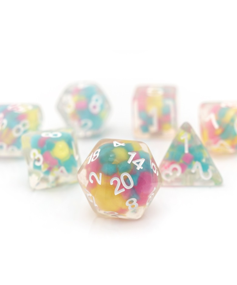 Sirius Dice - SDZ Sirius Dice - Polyhedral 7-Die Set - Lucky Charm Glowworm