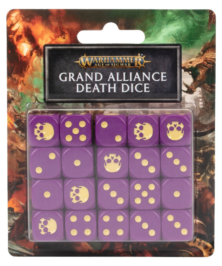 Games Workshop - GAW Warhammer: Age of Sigmar - Grand Alliance Death Dice Set