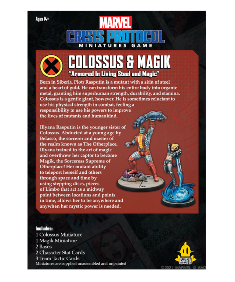 Atomic Mass Games - AMG Marvel: Crisis Protocol - Colossus & Magik - Character Pack