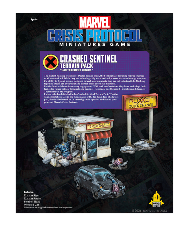 Atomic Mass Games - AMG Marvel: Crisis Protocol - Crashed Sentinel - Terrain Pack
