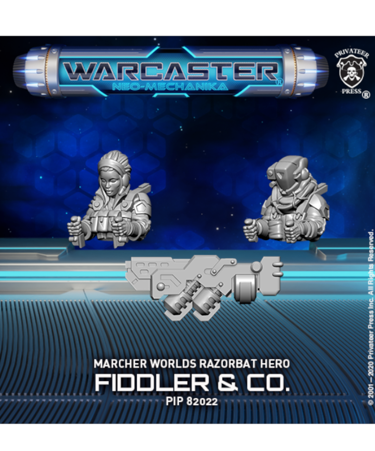 Privateer Press - PIP Warcaster: Neo-Mechanika - Marcher Worlds - Fiddler & Co Hero Pilot