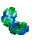 Udixi Dice - UDI Udixi: Dice Box - Resin Frost Hexagon - Blue & Green
