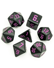 Udixi Dice - UDI Udixi: Dice - Polyhedral 7-Die Set - Black w/ Pink