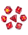 Udixi Dice - UDI Udixi: Dice - Polyhedral 7-Die Set - Sunflower Dice - Red