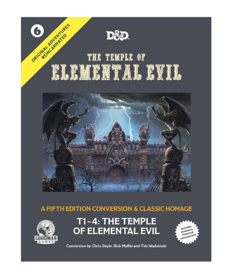 Goodman Games - GMG D&D 5E - Original Adventures Reincarnated 6 - The Temple of Elemental Evil