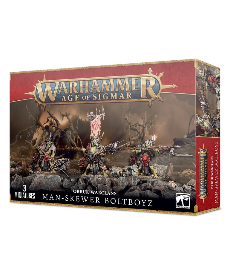 Games Workshop - GAW Warhammer: Age of Sigmar - Orruk Warclans - Man-Skewer Boltboyz