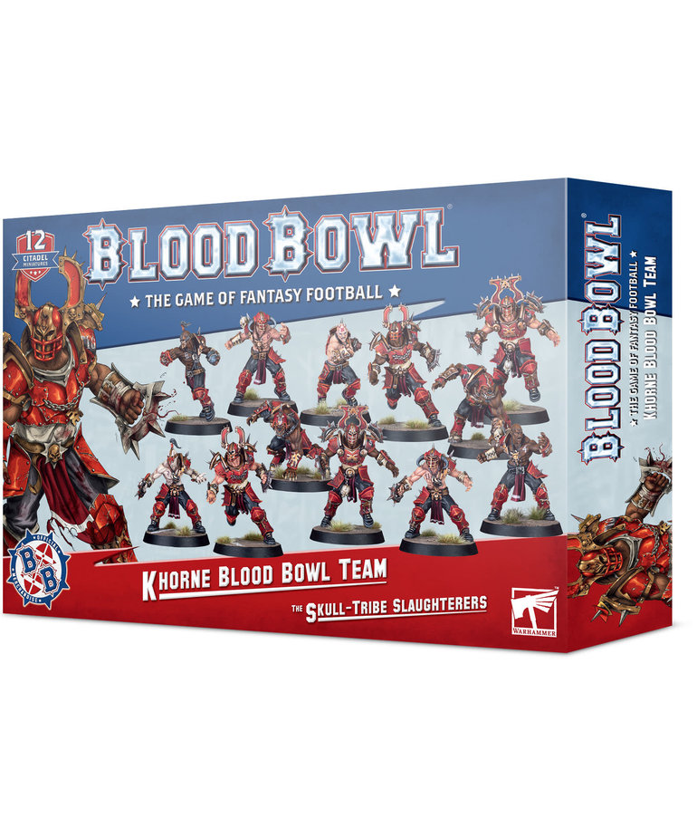 Games Workshop - GAW Blood Bowl - Khorne Team - Skull-Tribe Slaughterers
