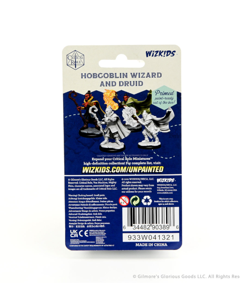 WizKids - WZK Critical Role: Unpainted Miniatures - Wave 1 - Male Hobgoblin Wizard & Druid