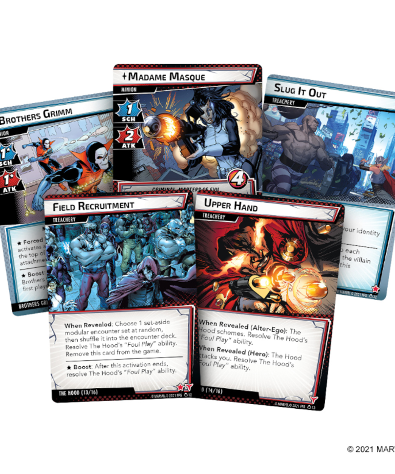 Fantasy Flight Games - FFG Marvel Champions: The Card Game - The Hood - Scenario Pack