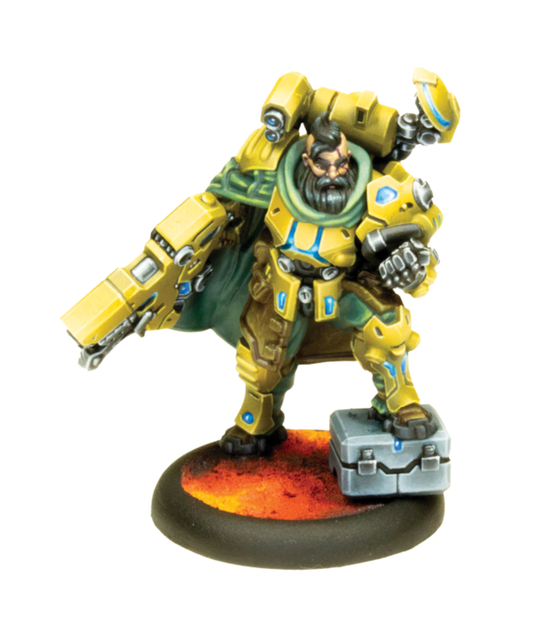 Privateer Press - PIP Warcaster: Neo Mechanika - Marcher Worlds - Warchief Malek Sezzar - Solo