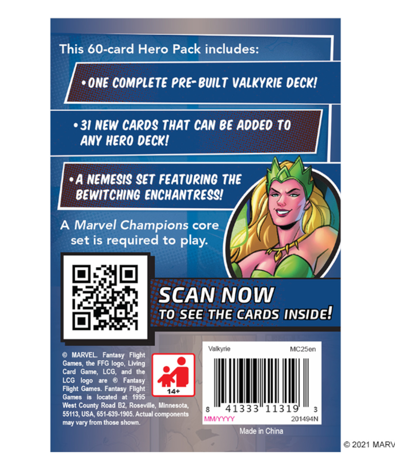 Fantasy Flight Games - FFG Marvel Champions - Valkyrie - Hero Pack