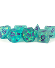 Metallic Dice Games - LIC Metallic Dice Games - Polyhedral 7-Die Set - Icy Opal - Teal w/ Purple