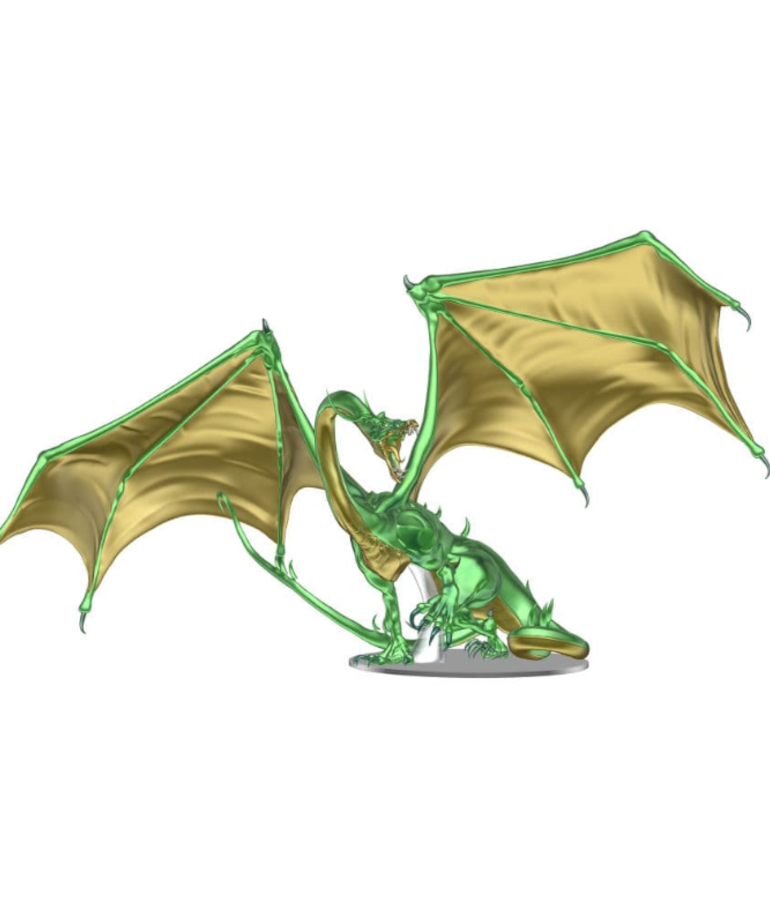 WizKids - WZK D&D: Icons of the Realms - Adult Emerald Dragon Premium Set