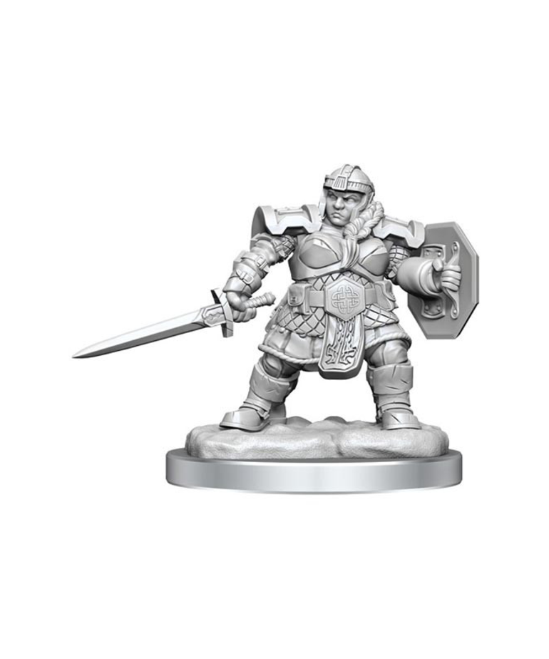 WizKids - WZK D&D - Nolzur's Marvelous Unpainted Miniatures - Wave 16 - Female Dwarf Fighter