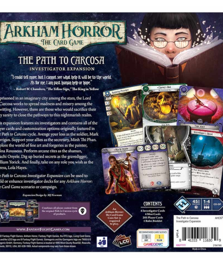 Fantasy Flight Games - FFG Arkham Horror: The Card Game - The Path to Carcosa - Investigator Expansion