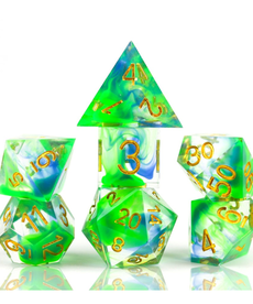 Sirius Dice - SDZ Polyhedral 7-Die Set - Sharp Cyprus