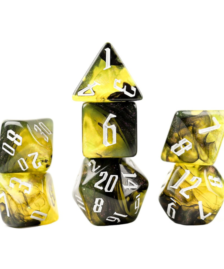 Sirius Dice - SDZ Sirius Dice - Polyhedral 7-Die Set - Poison Nebula