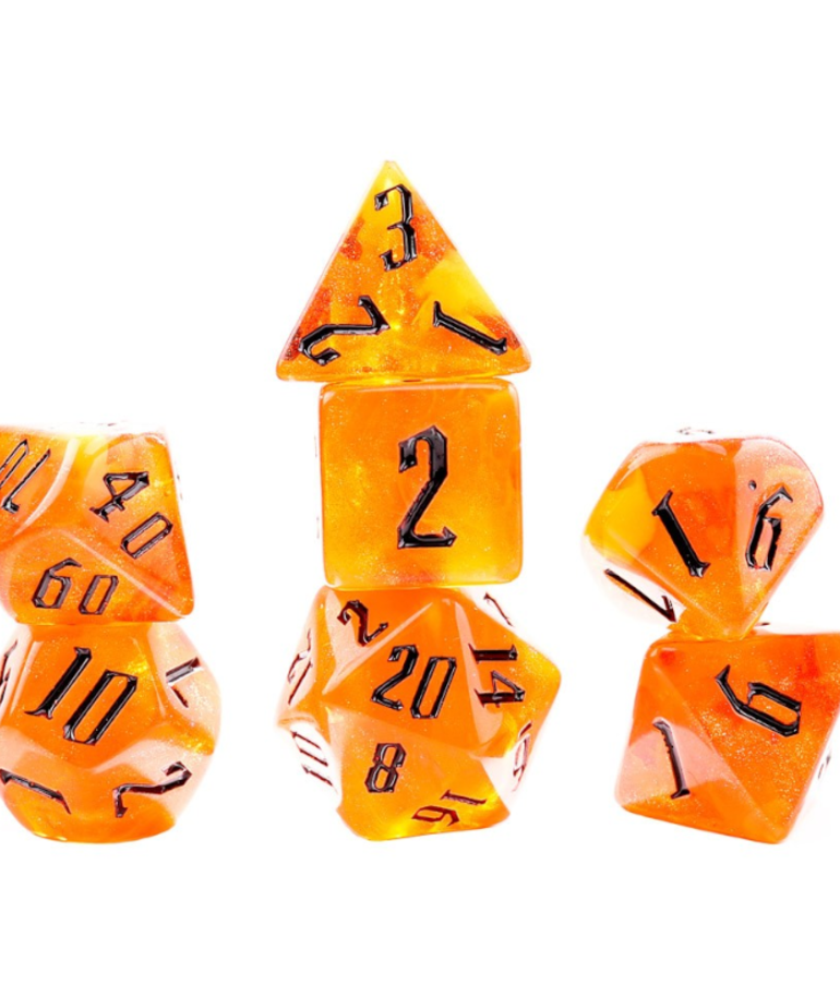 Sirius Dice - SDZ Sirius Dice - Polyhedral 7-Die Set - Fire Nebula