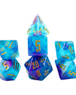 Sirius Dice - SDZ Sirius Dice - Polyhedral 7-Die Set - Cerulean Nebula