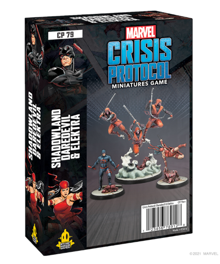 Atomic Mass Games - AMG Marvel: Crisis Protocol - Shadowland Daredevil & Elektra - Hero Pack