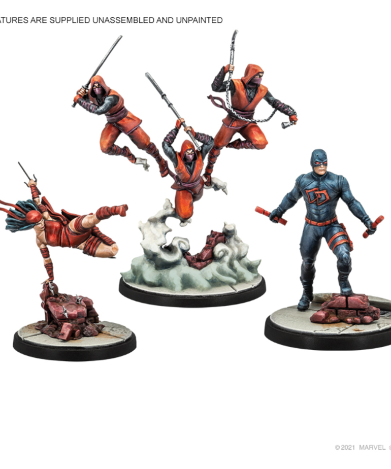 Atomic Mass Games - AMG Marvel: Crisis Protocol - Shadowland Daredevil & Elektra - Hero Pack