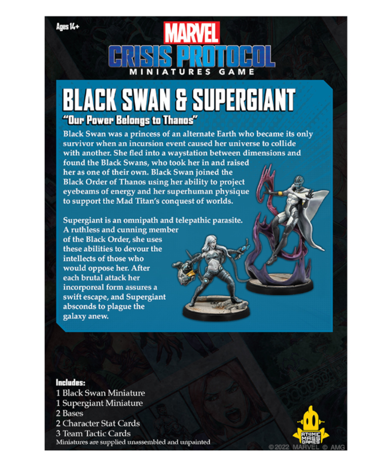 Atomic Mass Games - AMG Marvel: Crisis Protocol - Black Swan & Supergiant - Character Pack